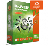 Dr.Web Security Space (1 лицензионный сертификат Dr.Web с одним серийным номером на 2 ПК / 25 месяцев)